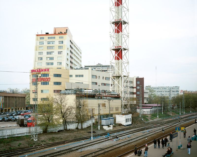 © Petr Antonov - Image from the Trees, cars, figures of people, assorted barriers photography project