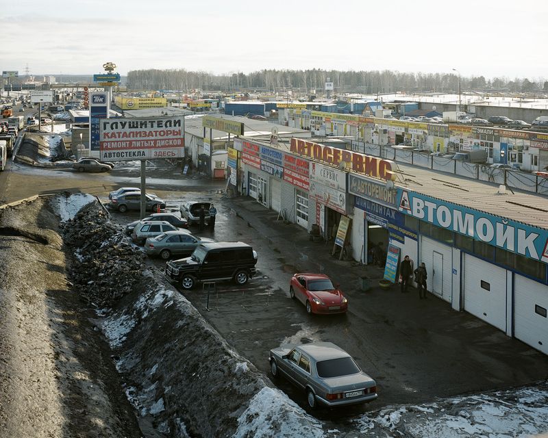 © Petr Antonov - Image from the Trees, cars, figures of people, assorted barriers photography project