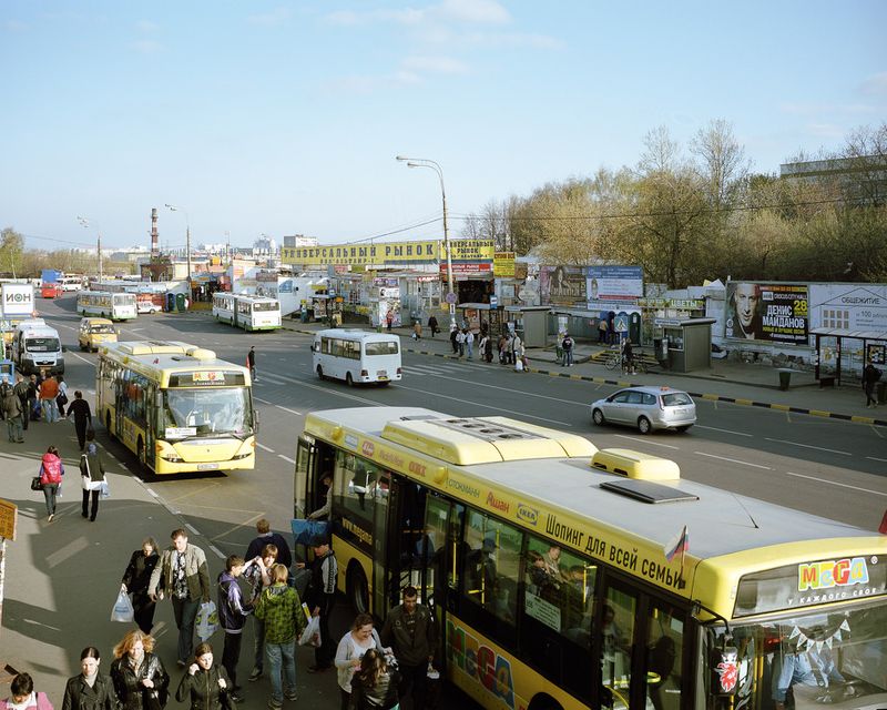 © Petr Antonov - Image from the Trees, cars, figures of people, assorted barriers photography project