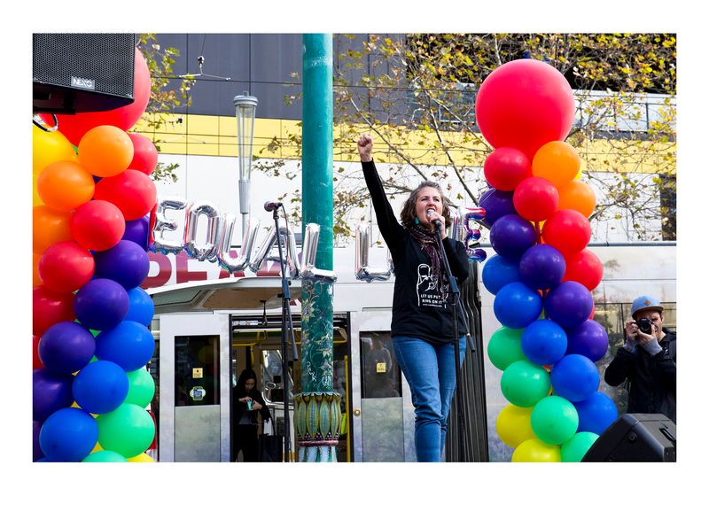 © MAYLEI HUNT - Equal Love rally #12, Ali Hogg, Melbourne Australia 2017