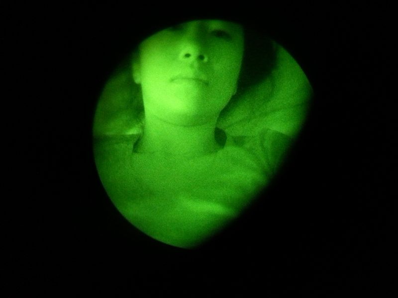 © Arin Yoon - Self-portrait through John's night vision goggles, San Bernardino, CA 2012.