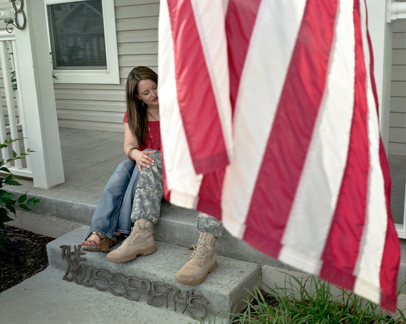 © Arin Yoon - Denise and Andy Buissereth, before deployment, Fort Leavenworth, KS 2015.