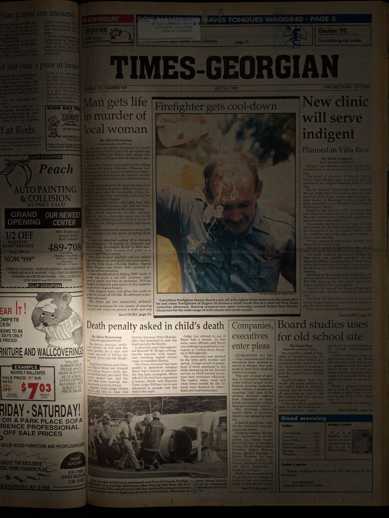 © Jan Banning - Times Georgian, July 15, 1992.