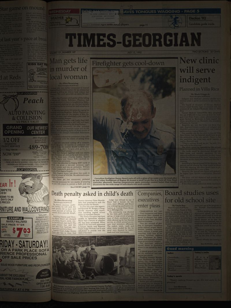 © Jan Banning - Times Georgian, July 15, 1992.