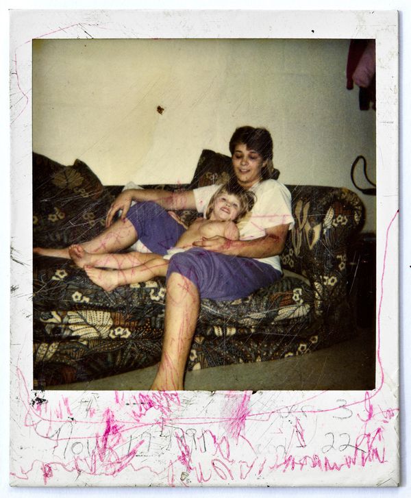 © Jan Banning - Polaroid of Christina and Amber, 1991,