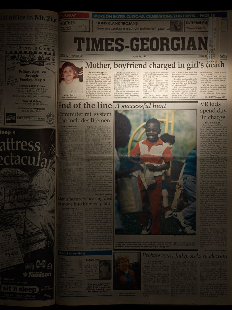 © Jan Banning - Times Georgian of April 16, 1992.