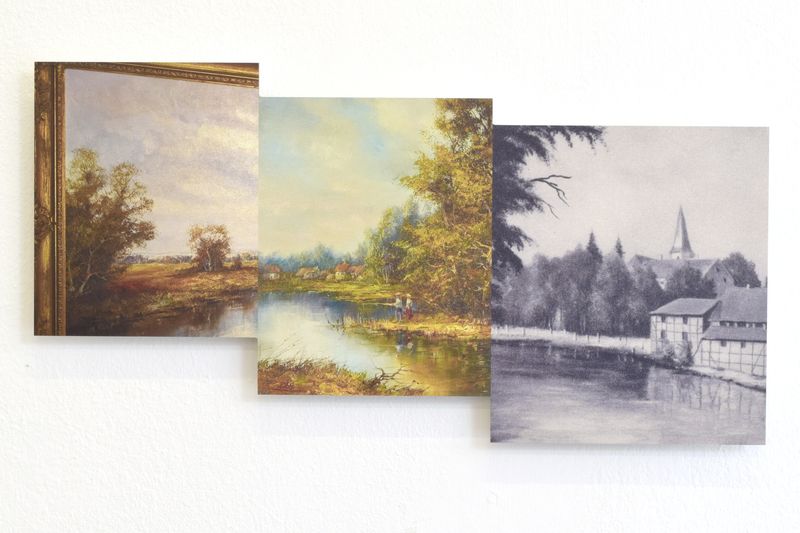 © Johanna Schlegel - Landscape of longing 4 (mega brush print on aluminium dibond, milled out, 24 x 46 cm)