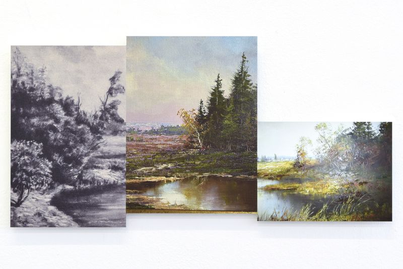 © Johanna Schlegel - Landscape of longing 1 (mega brush print on aluminium dibond, milled out, 28 x 56 cm)