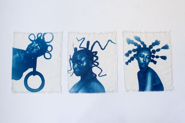 © Rhianydd Hylton - cyanotype prints on cotton