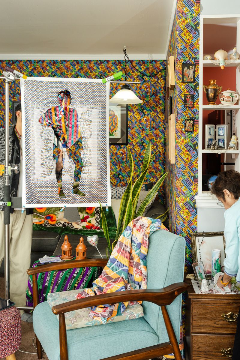 © Dominique Muñoz - Rearranging, Archival pigment print, cherry hardwood frame, 30 x 40in, 2025