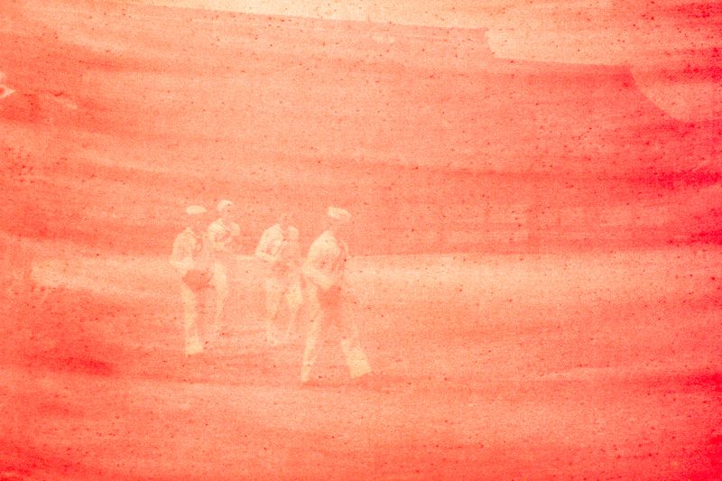 © Evelyne Anderson - Navy Boys 3 (scanned film, anthotype print) 2025