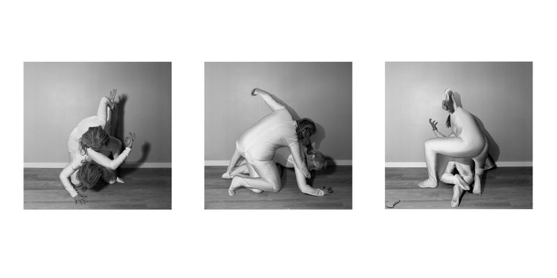 © Clare Bottomley - The Wrestlers I, The Wrestlers II, and The Wrestlers III, 2022 50x50 cm C-type print.