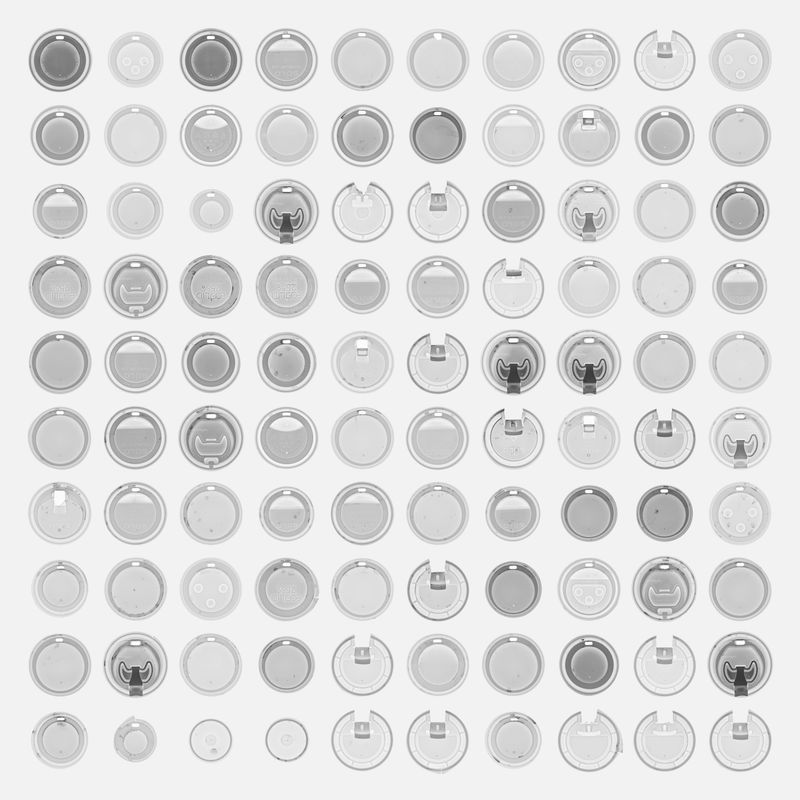© Tommaso Sacconi - Coffees (a); Cup lids (white); Box 002 (a); 2022 New York