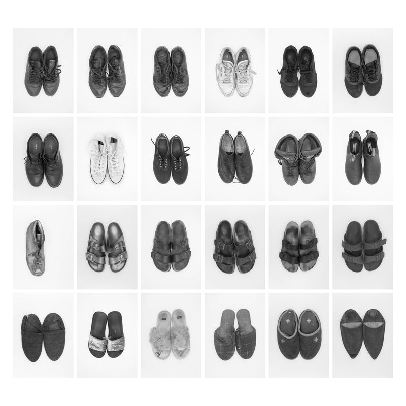 © Tommaso Sacconi - Shoes (a; b)Collection of my pair of shoes, sandals and slippers. 201X - 2022Rome - New York - Cairo
