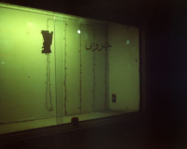 © Najla Said - 30°03 03.3"N 31914 43.2'E[translated from Arabic] Entrance of the Groppi Garden, at night, when no one is on the street.