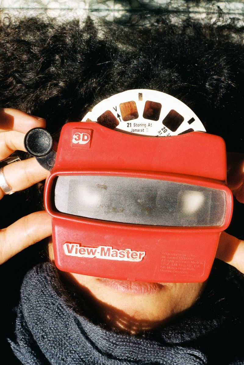 © Najla Said - A souvenir from Mecca, a 3D Viewmaster, portraying various slides from the Hajj and Umrah pilgrimage.