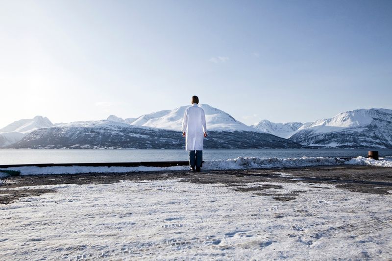 © Lasse Lecklin - La Pointe Nordmannvik (1354 m), from the series Man Is The Measure Of All Things.