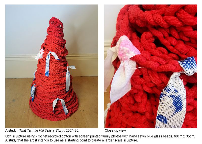 © Rossanne Pellegrino - An in progress view of 'That Termite Hill Tells A Story'