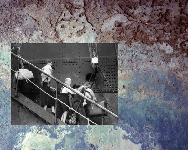 © Alexandra Serrano - Spanish refugees aboard the ship "Sinaia," June 1939. Archives of the Nation, Mexico.