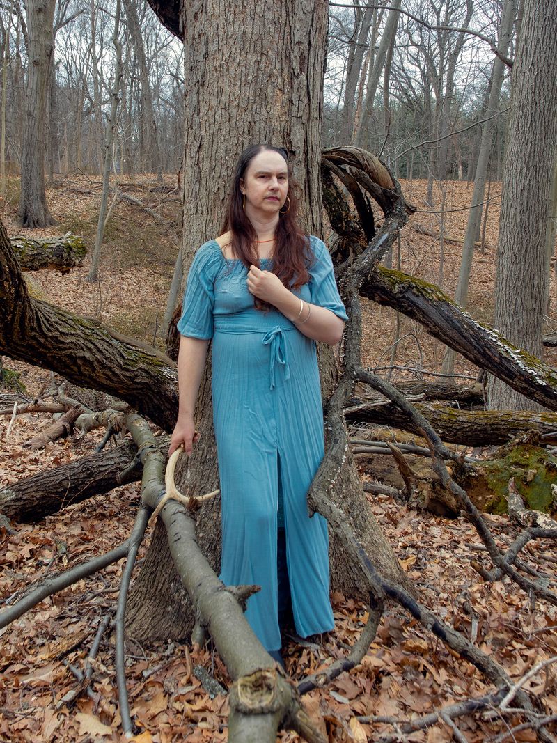 © Jennifer  Loeber - Rayna, Witch, during the Spring Equinox, Forest Park, Queens, NY (2022)