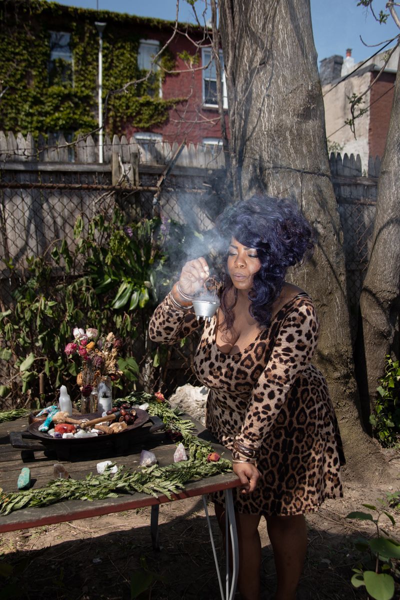 © Jennifer  Loeber - Staci, Witch, during ritual, Brooklyn NY (2018)