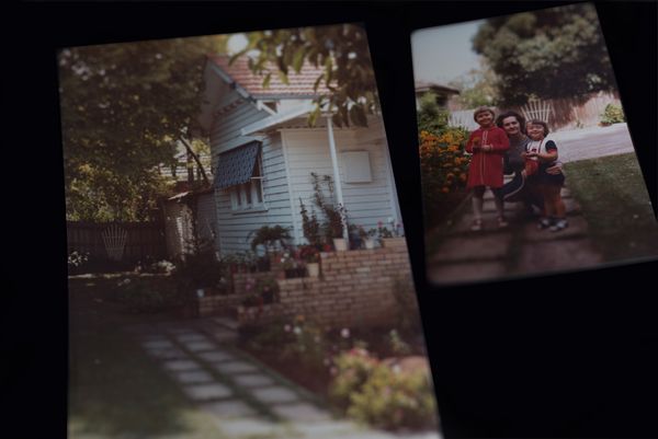 © Annette Ruzicka - The family home and my mum, sister and I circa 1984 (archive photos).