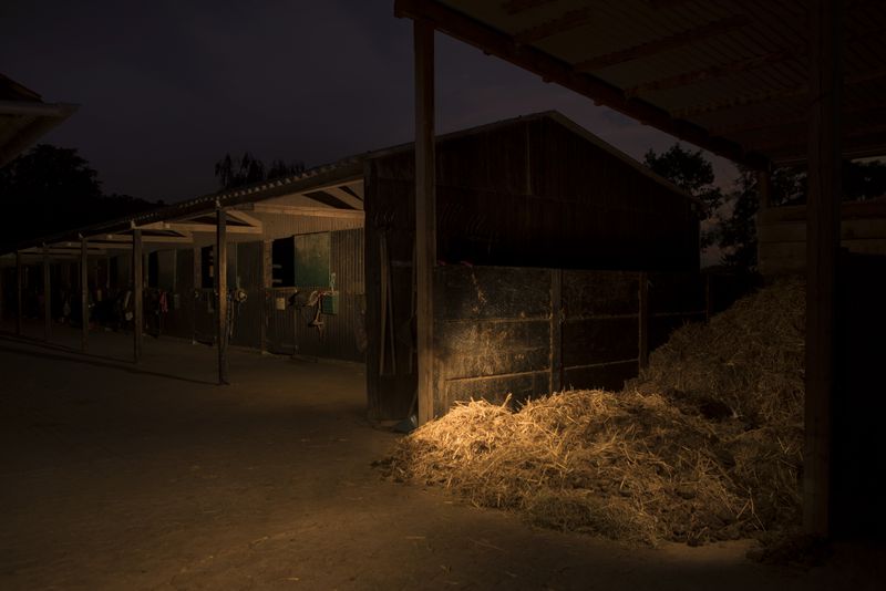 © Lara Wilde - A dung heap, the last place before the thatch gets later brought back to the fields for fertilization.