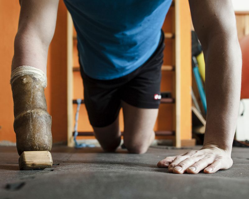 © Mattia Crocetti - Nicolas in his gym, Novalesa.