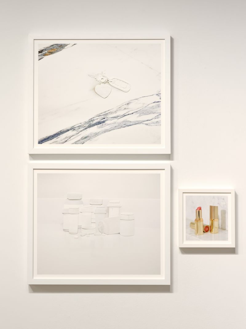 © Susan Sidebottom - Install Image:  Top Down, "Hiding For Safety", "I Can't Find My Medicine", "Final Touch"