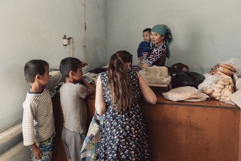 © Aleksandra Bardas - Grocery and the store for charging from mobile account in Muinak. 2018.