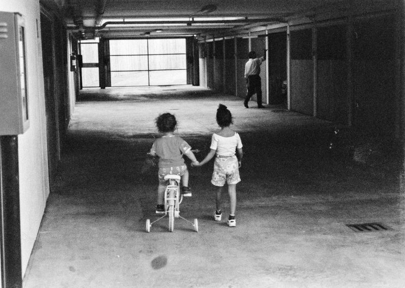 © Nayra Aly - Archive photo of me and my sister Aliaa, Reggio Emilia, Italy 1999
