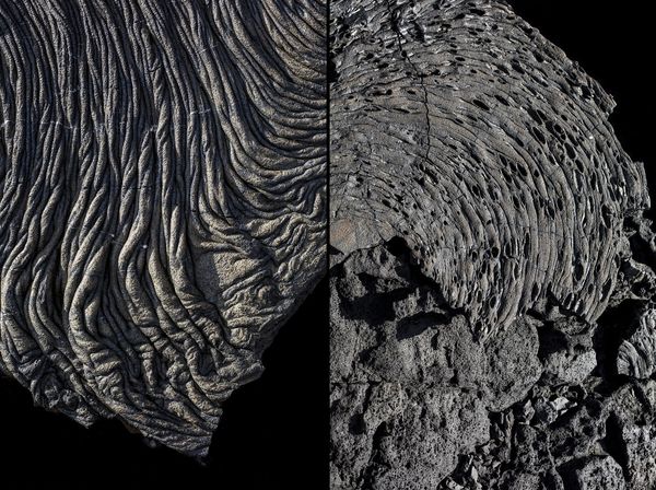 © Ilan Rabchinskey - Diptic #2 Pahoehoe Lava. Galapagos Islands, Ecuador.