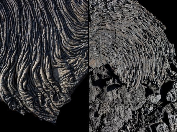 © Ilan Rabchinskey - Diptic #2 Pahoehoe Lava. Galapagos Islands, Ecuador.