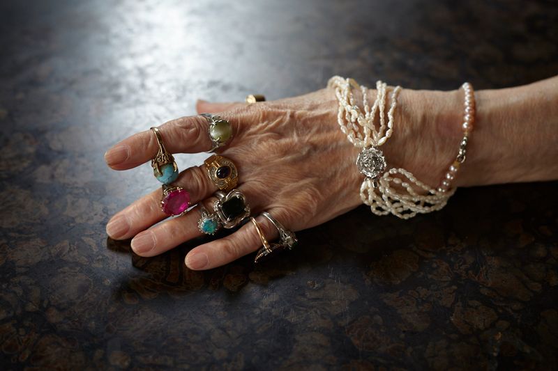 © Yuki Furusawa - My grandmother’s hand adorned with jewelry gifted by her husband.