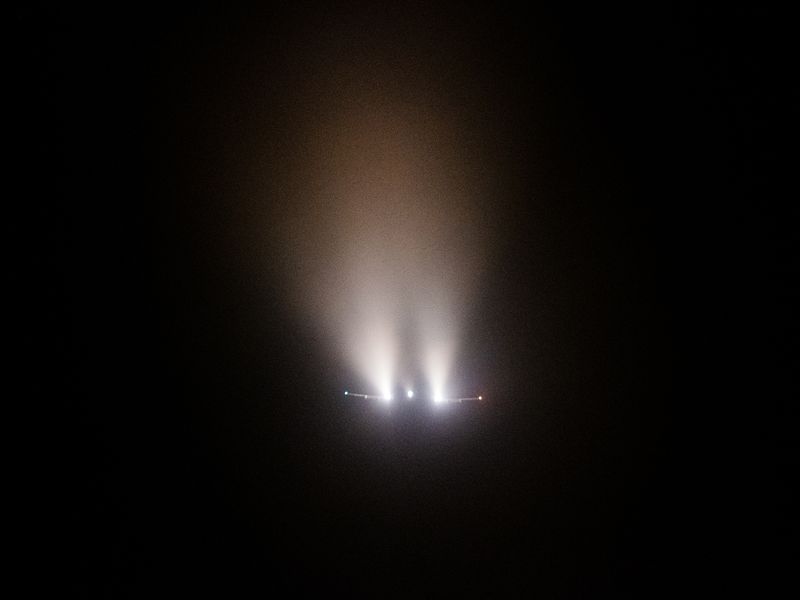 © Volker Crone - A landing passenger airplane.