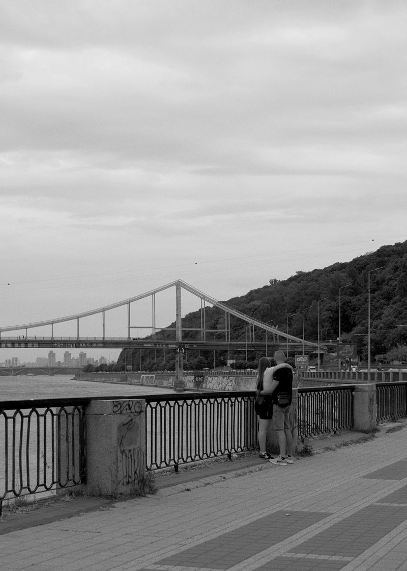 © Pernille Sandberg - A couple by the Dnipro River.