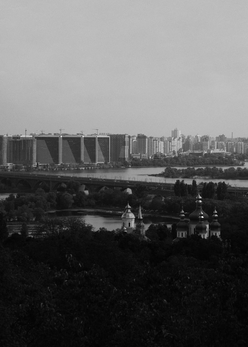 © Pernille Sandberg - The view of the city seen from Kyiv National Botanical Garden.