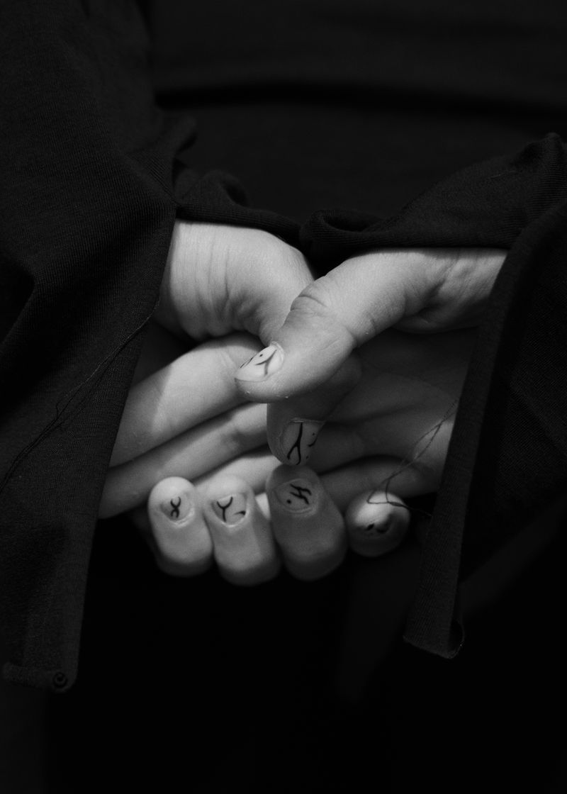 © Pernille Sandberg - Model Mikita Kirii Illich in design by the Ukrainian fashion designer Solomiia Hrynkiv.