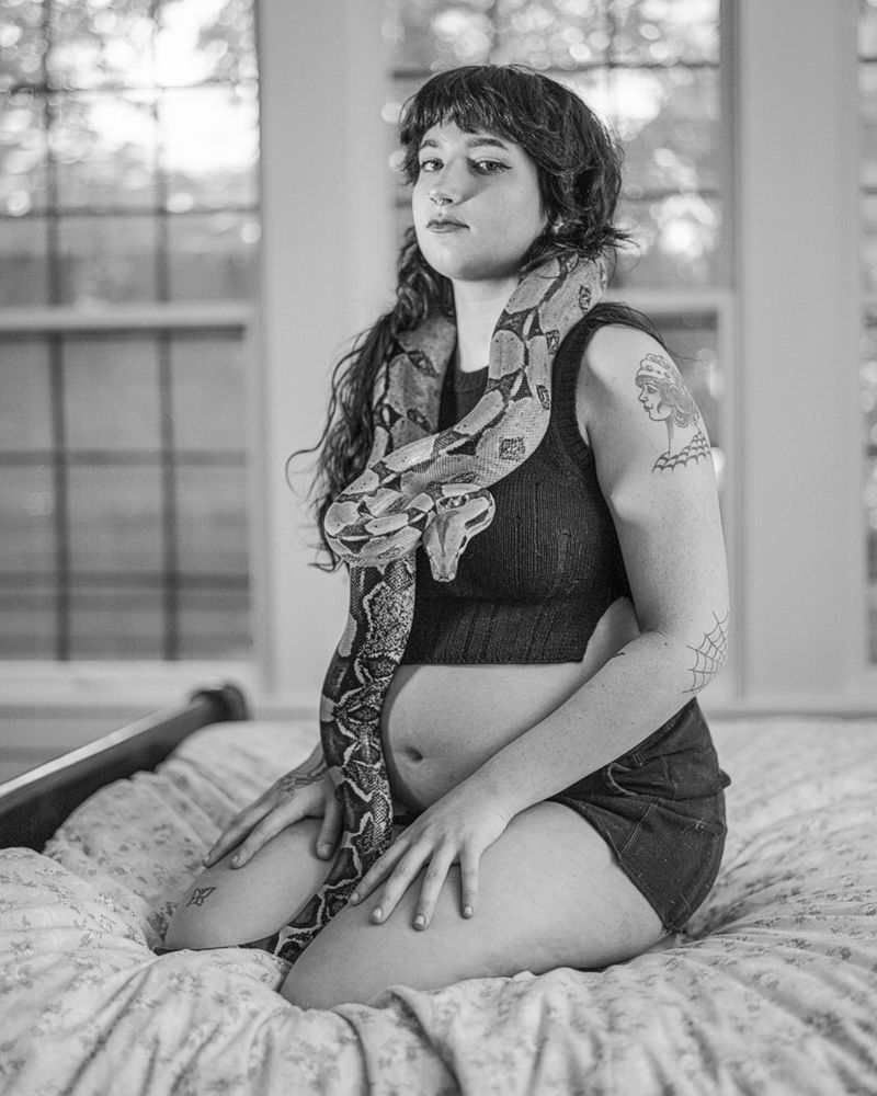 © riel Sturchio - Brooklyn at 24 Weeks, Silver Gelatin Print, 8" x 10", 2023