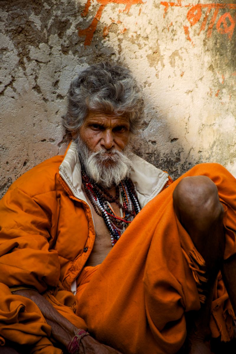 © Takshak Parmar - A sitting sadhu is framed by sunset light at one of the only Brahma temples in the world | Pushkar, India