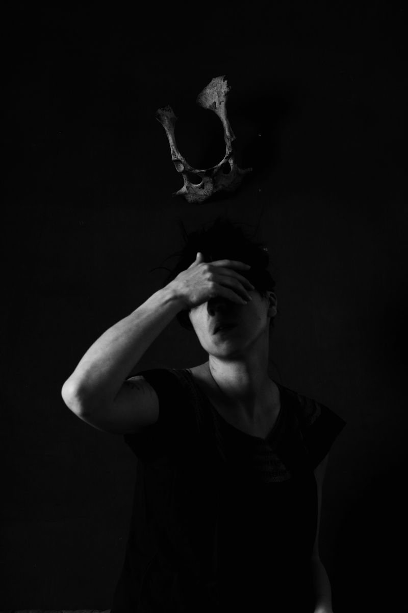 © Simona Ghizzoni - Self-portrait #5 Bones. Rome, 2017