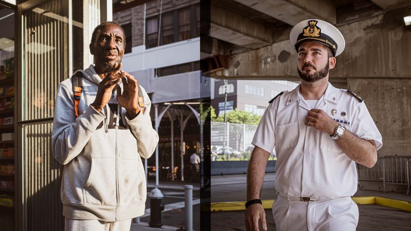 © Vytenis Jankūnas - Screenshot from "800 Portraits of the People I Don't Know - Part 2" Video Projection.