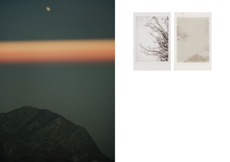 © Nina Viviana Cangialosi - 1. View from the train - 2. Two Polaroids