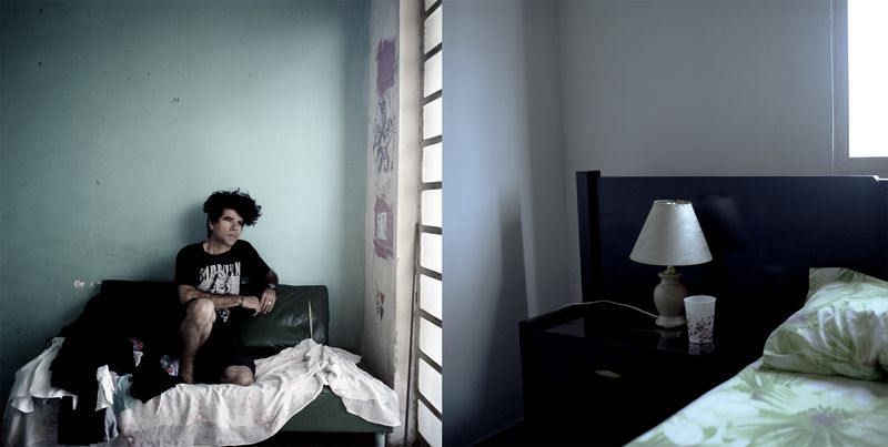© Luis Cobelo - Gorki Aguila. Leader of the punk band Porno Para Ricardo."I'm pretending that I am waiting something but I am not".