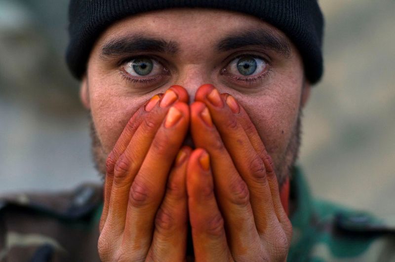 © Louie Palu - Afghan National Army soldiers seen on the front lines in Zhari District, Kandahar, Afghanistan. Photo © Louie Palu