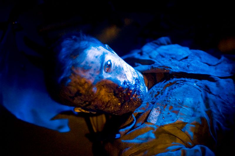 © Louie Palu - A wounded soldier in a medevac helicopter after a night raid, Zhari District, Kandahar, Afghanistan. Photo © Louie Palu