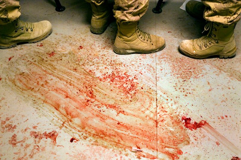 © Louie Palu - Medics treating civilians in a frontline trauma room in Zhari District, Kandahar, Afghanistan. Photo © Louie Palu