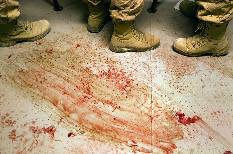 © Louie Palu - Medics treating civilians in a frontline trauma room in Zhari District, Kandahar, Afghanistan. Photo © Louie Palu
