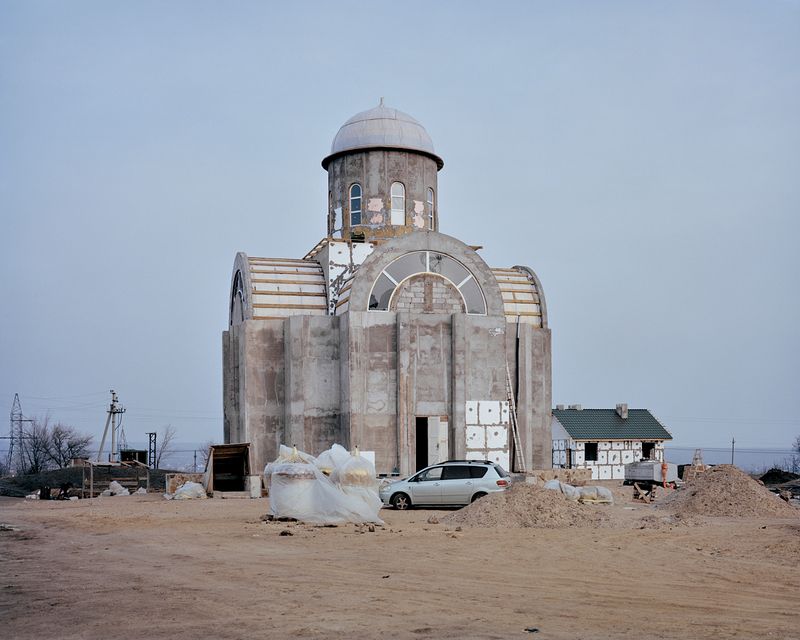 © Ludwig Nikulski - Construction site of a church. Pervomaisc, Transnistria. February 2023.