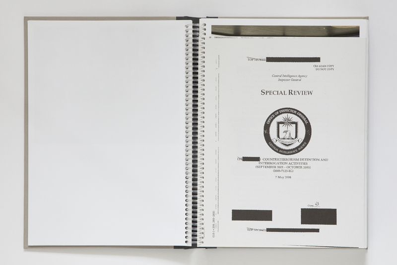© Edmund Clark and Crofton Black – spread from the book, Negative Publicity: Artefacts of Extraordinary Rendition